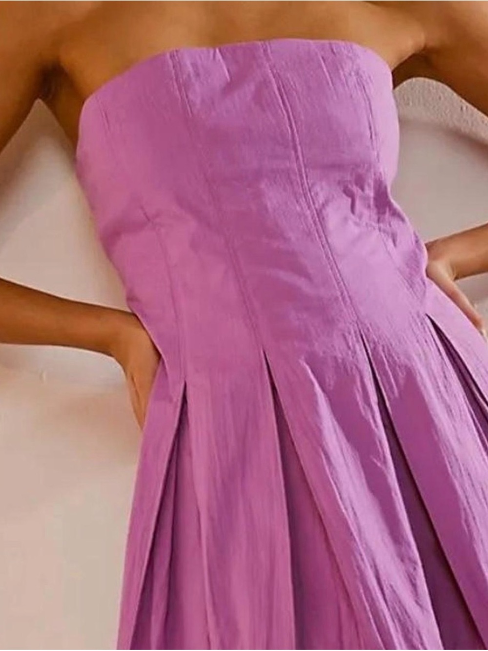 Free People Made Me Smile Mini Dress in crushed violet